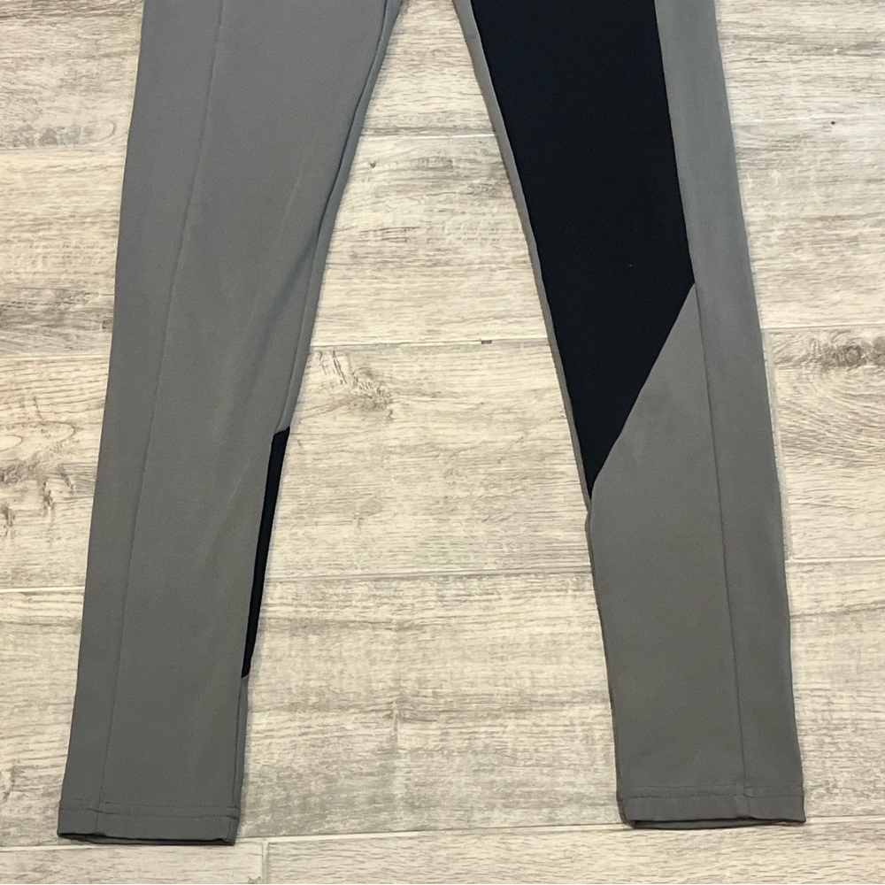 Gymshark Crossover Waist Leggings Women’s Small Gray Black Criss-Cross Running - Picture 3 of 8